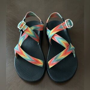 Chaco Rainbow Colored Sandals Men’s Size 11
